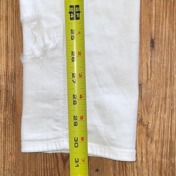 Rag & Bone Dre Distressed Cropped Skinny Jeans, White Brigade. Ripped. 25 - Picture 13 of 16